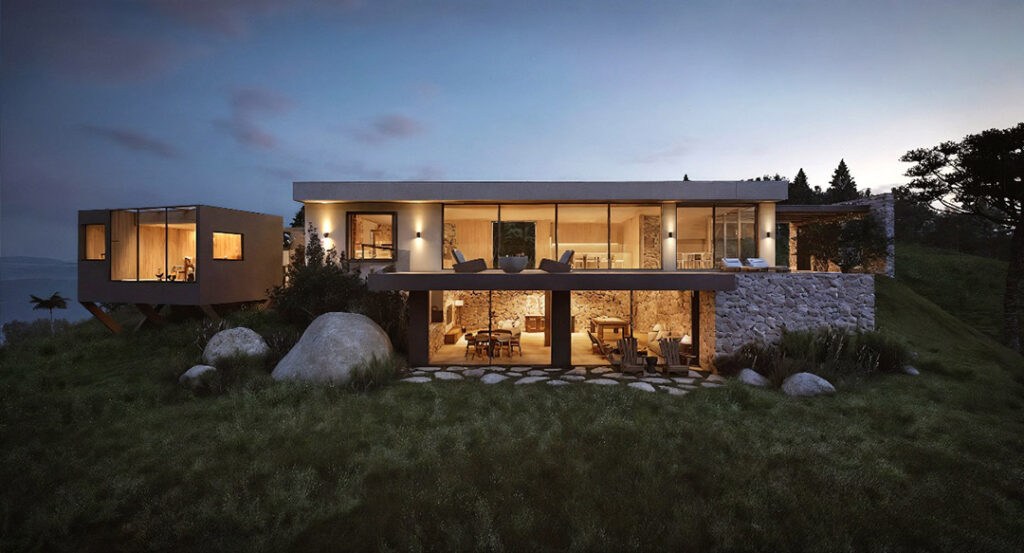 Casa na pedra alta resolução